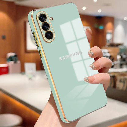 GALAXY A36/A56 5G ULTRA-SHINE GOLD ELECTROPLATED LUXURIOUS  BACK CASE WITH CAMERA PROTECTION