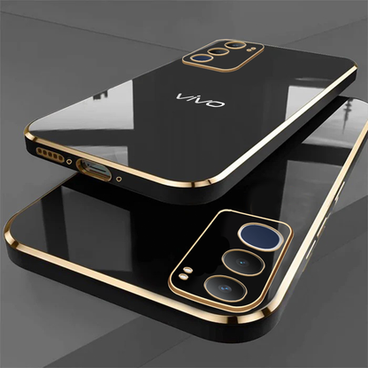 VIVO Y29 5G ULTRA-SHINE GOLD ELECTROPLATED LUXURIOUS  BACK CASE WITH CAMERA PROTECTION