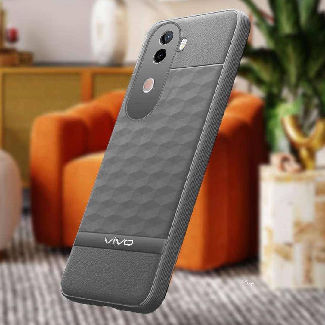 VIVO V40e 5G 3D Hexa Cube Design Drop Protection | Camera Protection  TPU Back Case