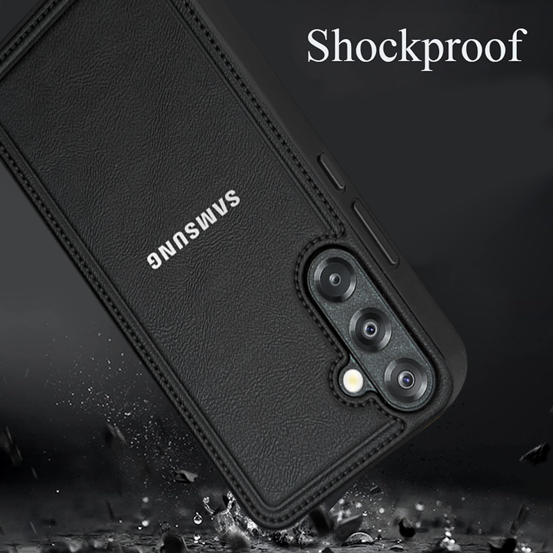 Samsung Galaxy A35 5G Vintage Leather Stitched Protective Back Case