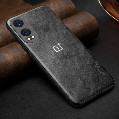 ONEPLUS CE4 LITE 5G Business Style PU LEATHER PROTECTIVE BACK CASE WITH CAMERA PROTECTION