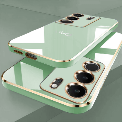 VIVO V29 PRO 5G ULTRA-SHINE GOLD ELECTROPLATED LUXURIOUS  BACK CASE WITH CAMERA PROTECTION