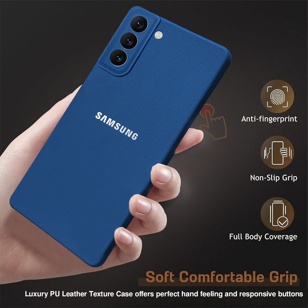 Samsung Galaxy S22 5G Solid Color Leather Texture Matte Phone Back Case