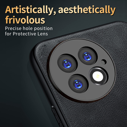 ONEPLUS 13 5G Business Style PU LEATHER PROTECTIVE BACK CASE WITH CAMERA PROTECTION