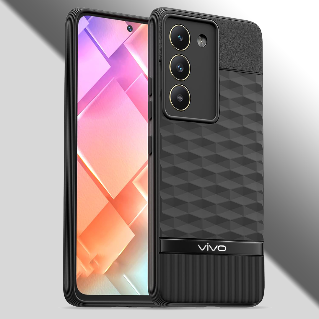 VIVO T3 5G 3D Hexa Cube Design Drop Protection | Camera Protection TPU Back Case