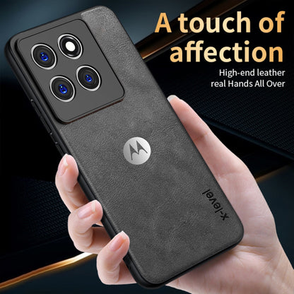 MOTOROLA EDGE 60 PRO 5G Business Style PU LEATHER PROTECTIVE BACK CASE WITH CAMERA PROTECTION