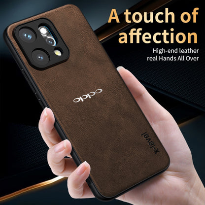 OPPO RENO 14 5G  Business Style PU LEATHER PROTECTIVE BACK CASE WITH CAMERA PROTECTION