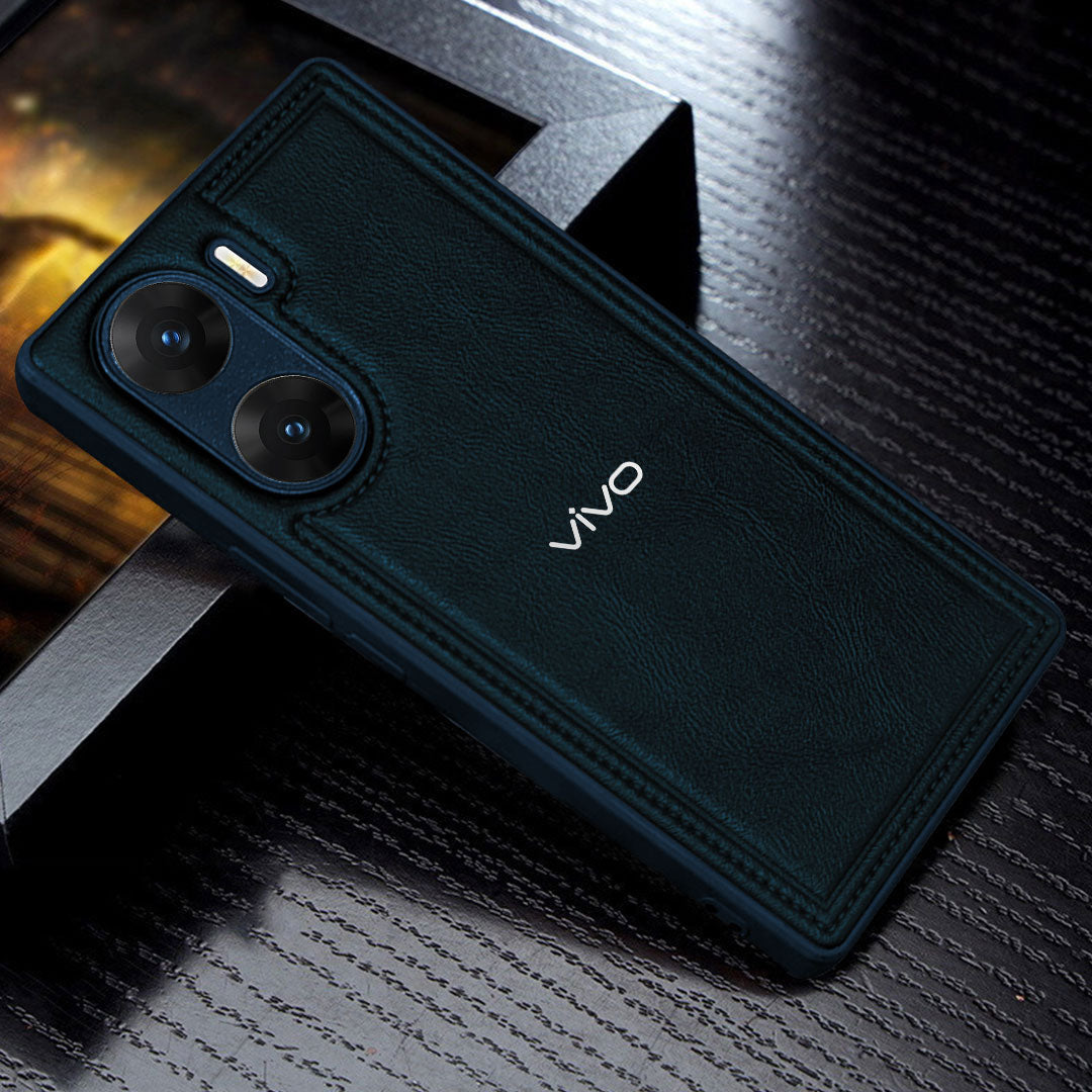VIVO V29E 5G Vintage Leather Stitched Protective Back Case