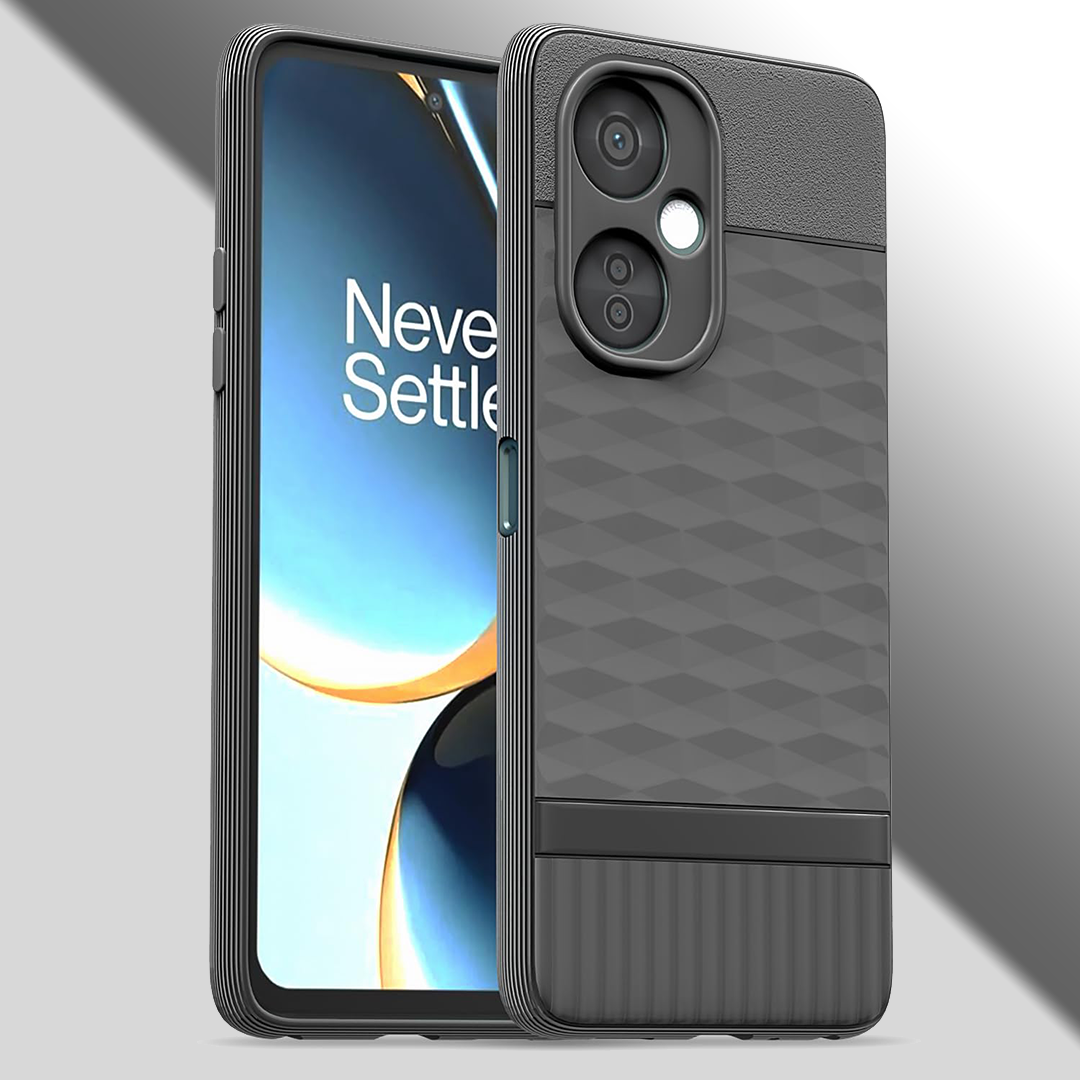 ONEPLUS NORD CE3 LITE 5G 3D Hexa Cube Design Drop Protection | Camera Protection TPU Back Case