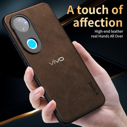 VIVO V50 5G  Business Style PU LEATHER PROTECTIVE BACK CASE WITH CAMERA PROTECTION