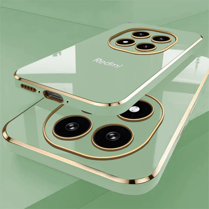 REDMI NOTE 14 PRO PLUS 5G ULTRA-SHINE GOLD ELECTROPLATED LUXURIOUS  BACK CASE WITH CAMERA PROTECTION