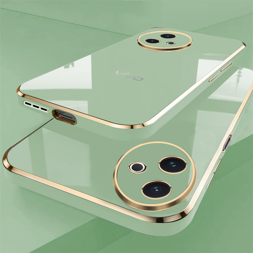 VIVO Y39 5G ULTRA-SHINE GOLD ELECTROPLATED LUXURIOUS  BACK CASE WITH CAMERA PROTECTION