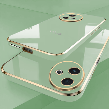 VIVO Y39 5G ULTRA-SHINE GOLD ELECTROPLATED LUXURIOUS  BACK CASE WITH CAMERA PROTECTION