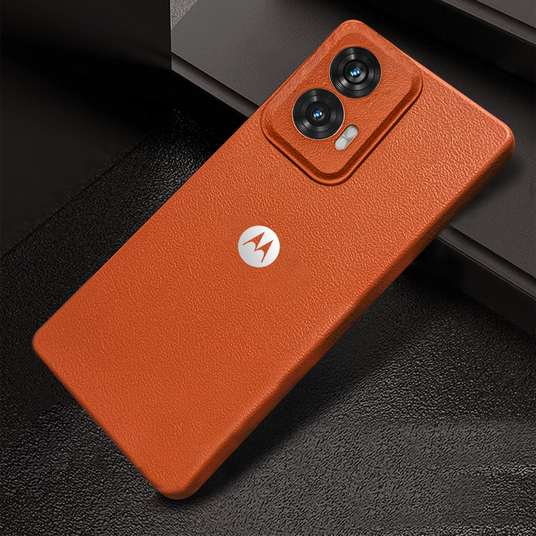 MOTO EDGE 50 FUSION 5G Solid Color Leather Texture Matte Phone Back Case