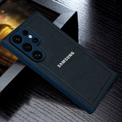 Samsung Galaxy S25 ULTRA 5G Vintage Leather Stitched Protective Back Case