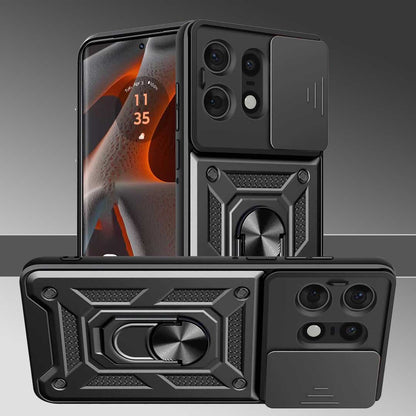 MOTOROLA EDGE 60 FUSION 5G Armor Military-grade Case With Sliding Camera Cover & 360 Kickstand