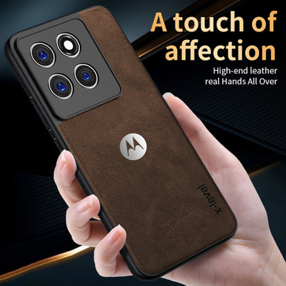 MOTOROLA EDGE 60 PRO 5G Business Style PU LEATHER PROTECTIVE BACK CASE WITH CAMERA PROTECTION