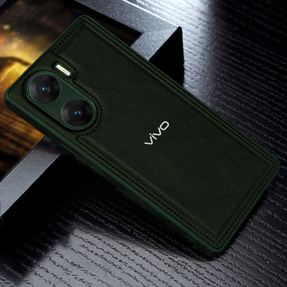 VIVO V29E 5G Vintage Leather Stitched Protective Back Case