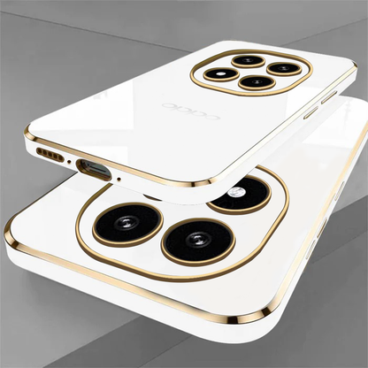 OPPO F29 PRO 5G ULTRA-SHINE GOLD ELECTROPLATED LUXURIOUS  BACK CASE WITH CAMERA PROTECTION