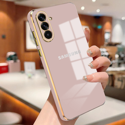 GALAXY A36/A56 5G ULTRA-SHINE GOLD ELECTROPLATED LUXURIOUS  BACK CASE WITH CAMERA PROTECTION