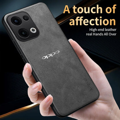 OPPO RENO 13 5G  Business Style  PU LEATHER PROTECTIVE BACK CASE WITH CAMERA PROTECTION