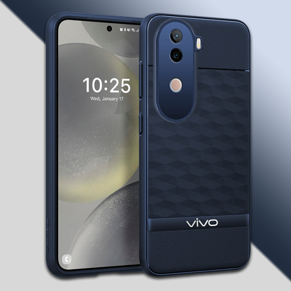 VIVO V40e 5G 3D Hexa Cube Design Drop Protection | Camera Protection  TPU Back Case