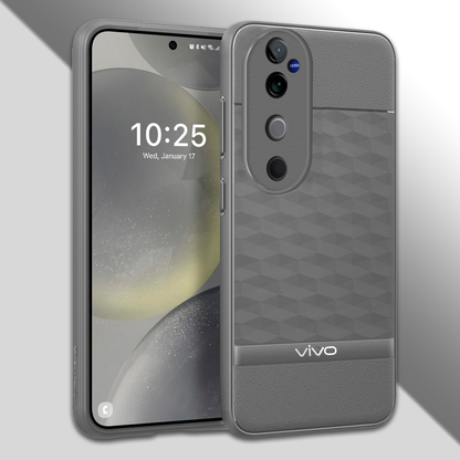 VIVO V40 5G 3D Hexa Cube Design Drop Protection | Camera Protection  TPU Back Case