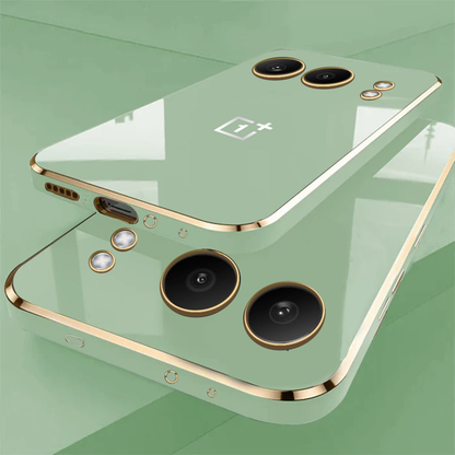 ONEPLUS NORD 4 5G ULTRA-SHINE GOLD ELECTROPLATED LUXURIOUS  BACK CASE WITH CAMERA PROTECTION