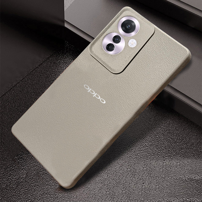 OPPO F25 PRO 5G Solid Color Leather Texture Matte Phone Back Case
