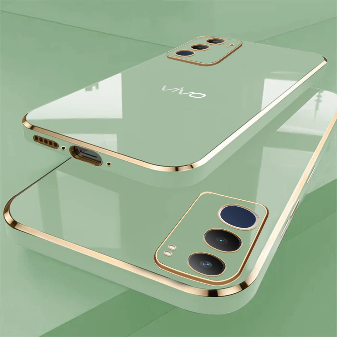 VIVO Y29 5G ULTRA-SHINE GOLD ELECTROPLATED LUXURIOUS  BACK CASE WITH CAMERA PROTECTION