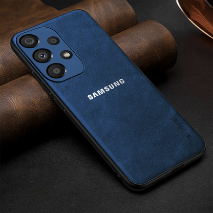 GALAXY A33 5G  Business Style PU LEATHER PROTECTIVE BACK CASE WITH CAMERA PROTECTION