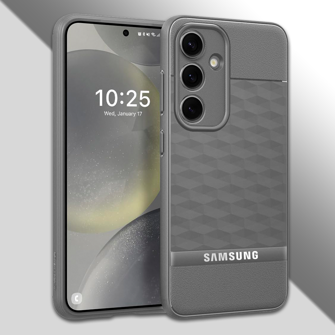 GALAXY A35 5G 3D Hexa Cube Design Drop Protection | Camera Protection  TPU Back Case