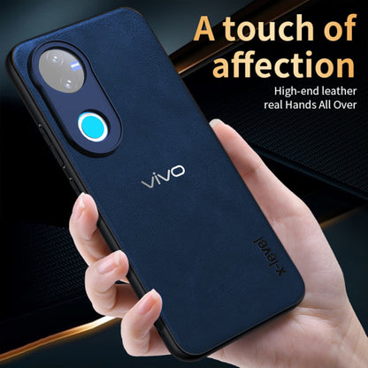 VIVO V50 5G  Business Style PU LEATHER PROTECTIVE BACK CASE WITH CAMERA PROTECTION