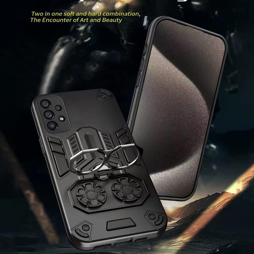 Samsung Galaxy A53 5G Armor knight Series Camera Protection 2 in 1 Shockproof Phone Cover with Kickstand