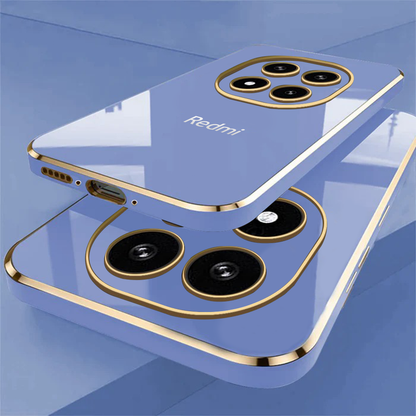 REDMI NOTE 14 PRO 5G ULTRA-SHINE GOLD ELECTROPLATED LUXURIOUS  BACK CASE WITH CAMERA PROTECTION