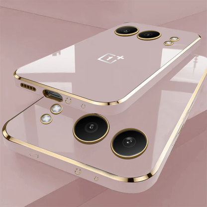 ONEPLUS NORD 4 5G ULTRA-SHINE GOLD ELECTROPLATED LUXURIOUS  BACK CASE WITH CAMERA PROTECTION