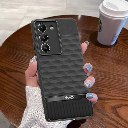 VIVO T3 5G 3D Hexa Cube Design Drop Protection | Camera Protection TPU Back Case