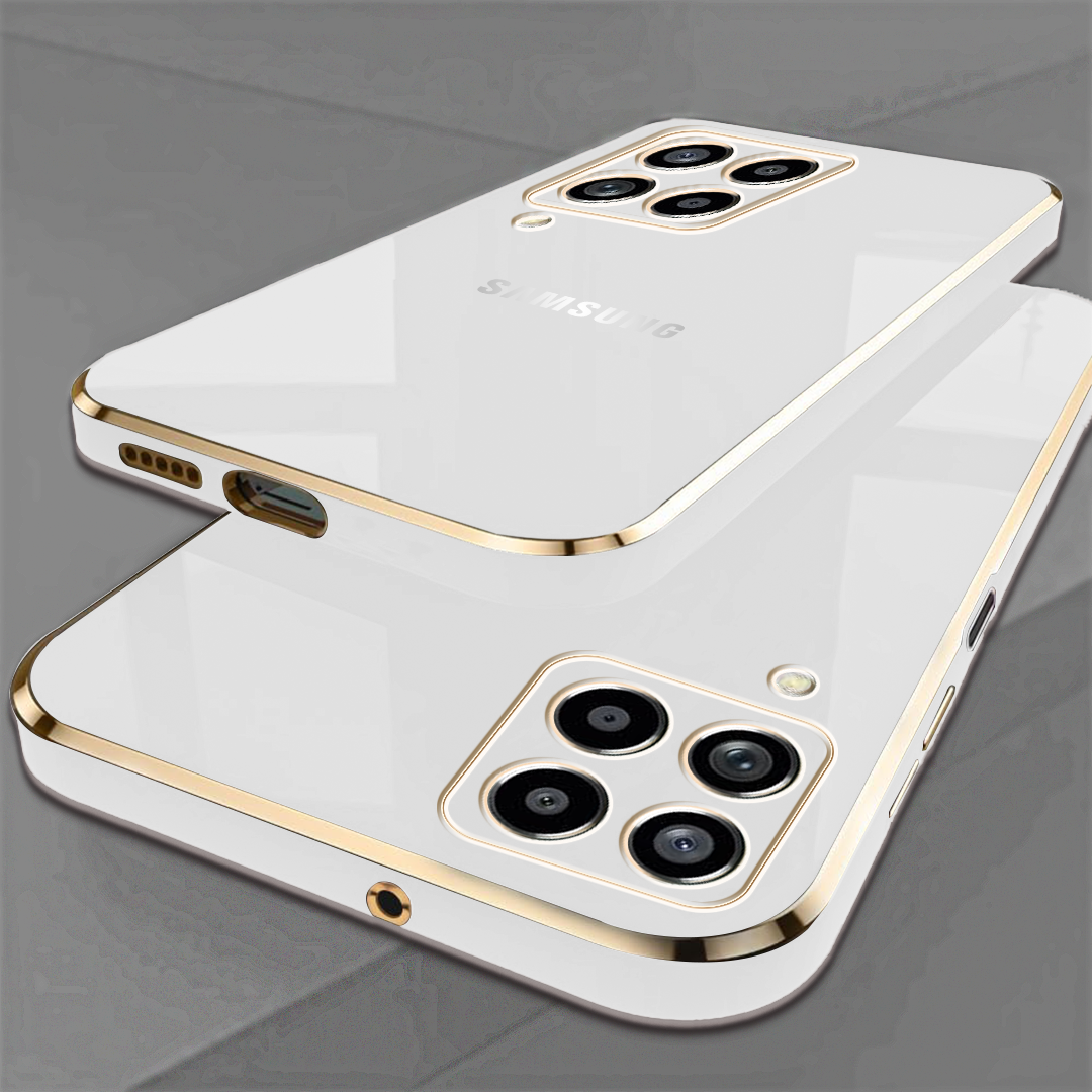 GALAXY M33 5G ULTRA-SHINE GOLD ELECTROPLATED LUXURIOUS  BACK CASE WITH CAMERA PROTECTION
