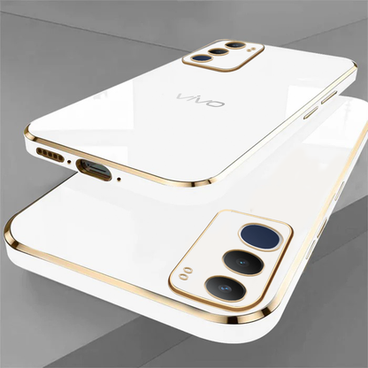 VIVO Y29 5G ULTRA-SHINE GOLD ELECTROPLATED LUXURIOUS  BACK CASE WITH CAMERA PROTECTION