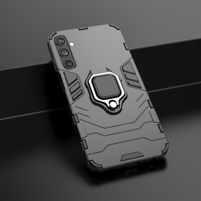 GALAXY A56 5G Black Panther Metal Bracket Shockproof Protective Back Case