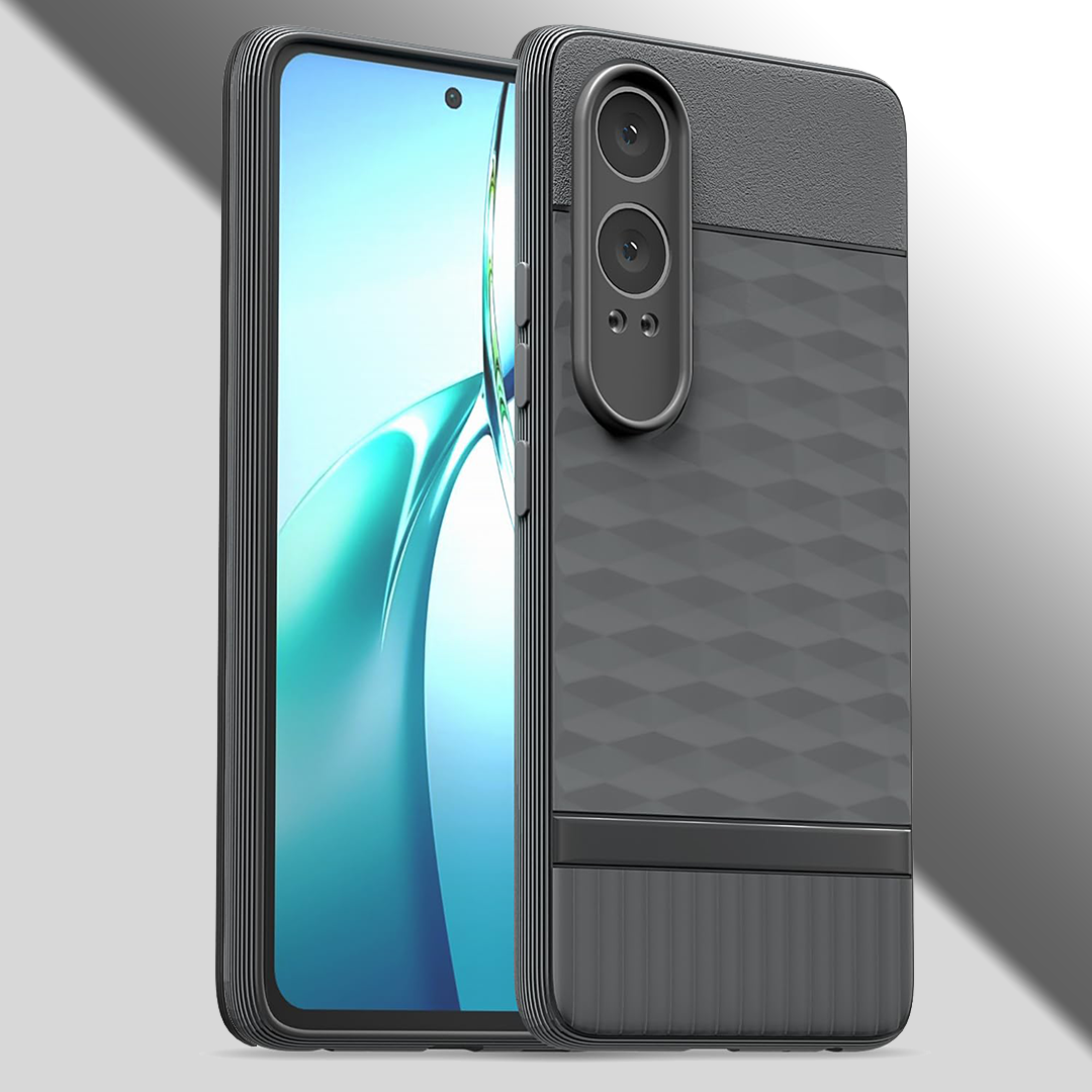 ONEPLUS NORD CE4 LITE 5G 3D Hexa Cube Design Drop Protection | Camera Protection TPU Back Case