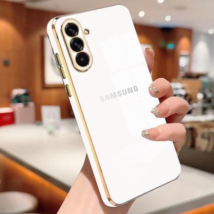 GALAXY A36/A56 5G ULTRA-SHINE GOLD ELECTROPLATED LUXURIOUS  BACK CASE WITH CAMERA PROTECTION