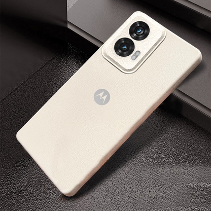 MOTO EDGE 50 FUSION 5G Solid Color Leather Texture Matte Phone Back Case