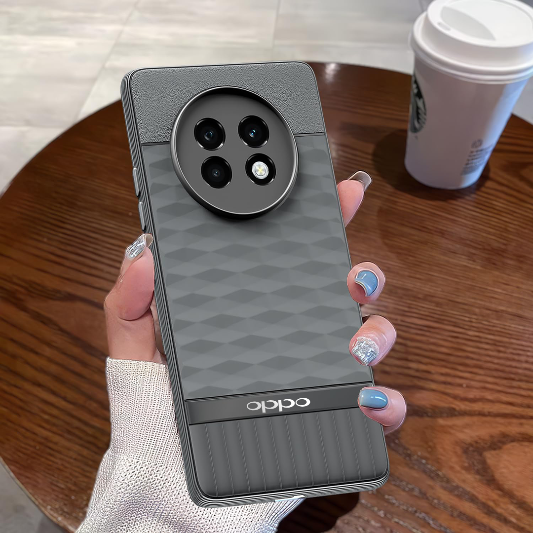 OPPO F27 PRO PLUS 5G 3D Hexa Cube Design Drop Protection | Camera Protection TPU Back Case