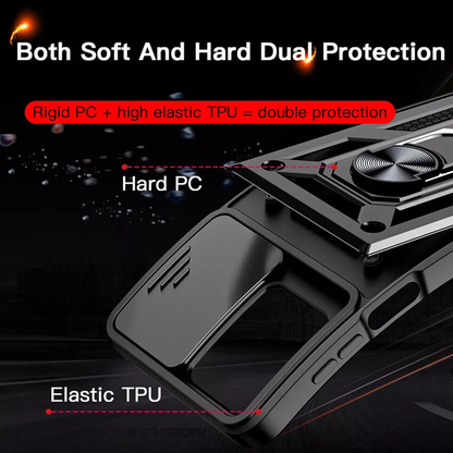 Oppo F29 5G Armor Military-grade Case With Sliding Camera Cover & 360 Kickstand