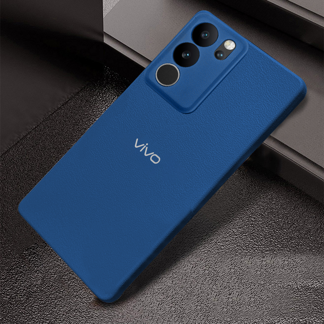Vivo V29 5G Solid Color Leather Texture Matte Phone Back Case