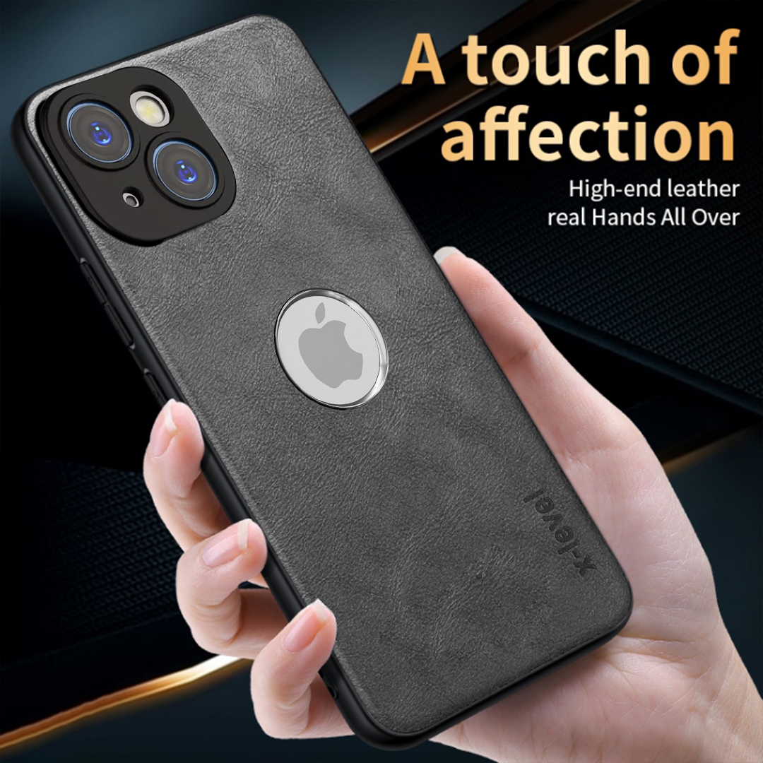 IPHONE 14 PLUS 5G Business Style PU LEATHER PROTECTIVE BACK CASE WITH CAMERA PROTECTION