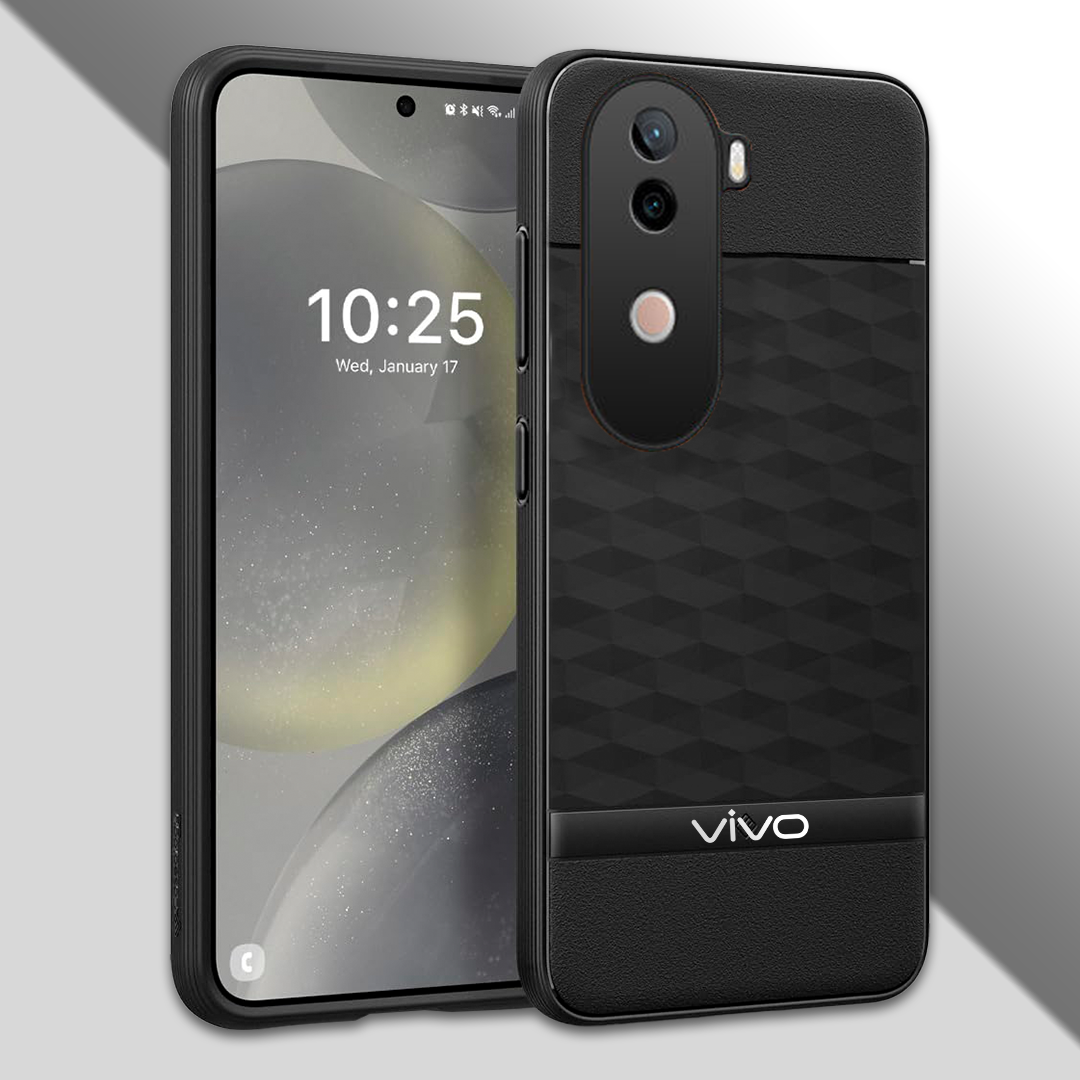 VIVO V40e 5G 3D Hexa Cube Design Drop Protection | Camera Protection  TPU Back Case