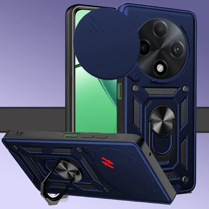 Oppo F27 PRO PLUS 5G Armor Military-grade Case With Sliding Camera Cover & 360 Kickstand
