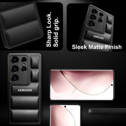 Galaxy S23 ULTRA The Puffer Edition Soft Material Down Jacket Phone Case